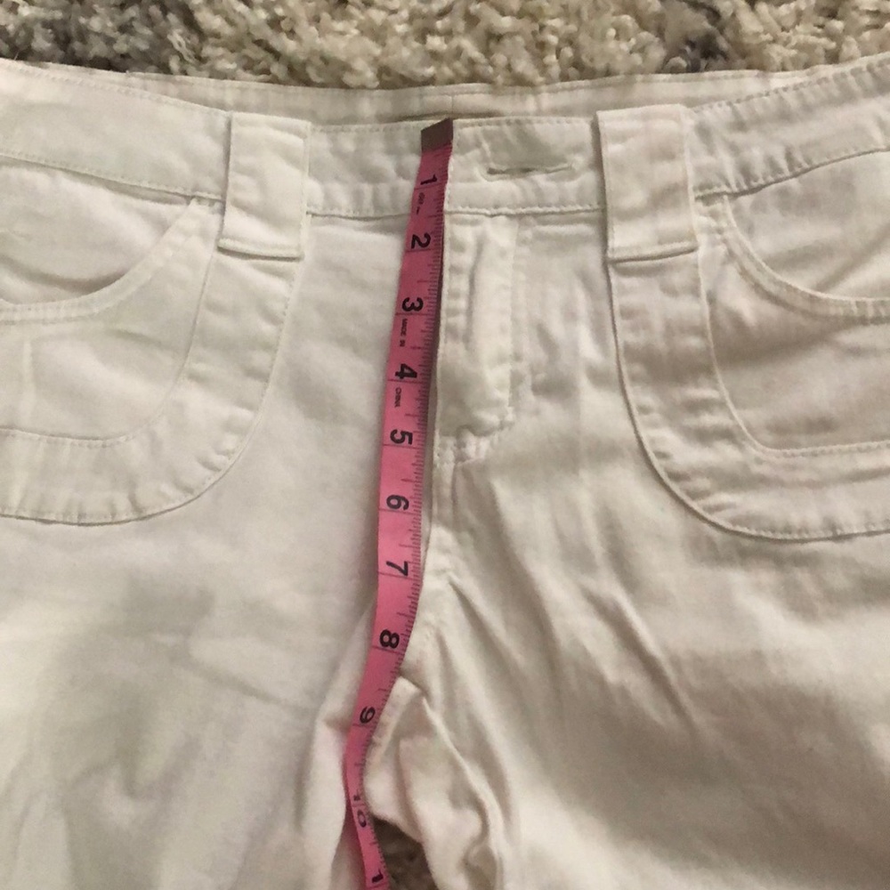 White Low Rise Jorts - Picture 8 of 12